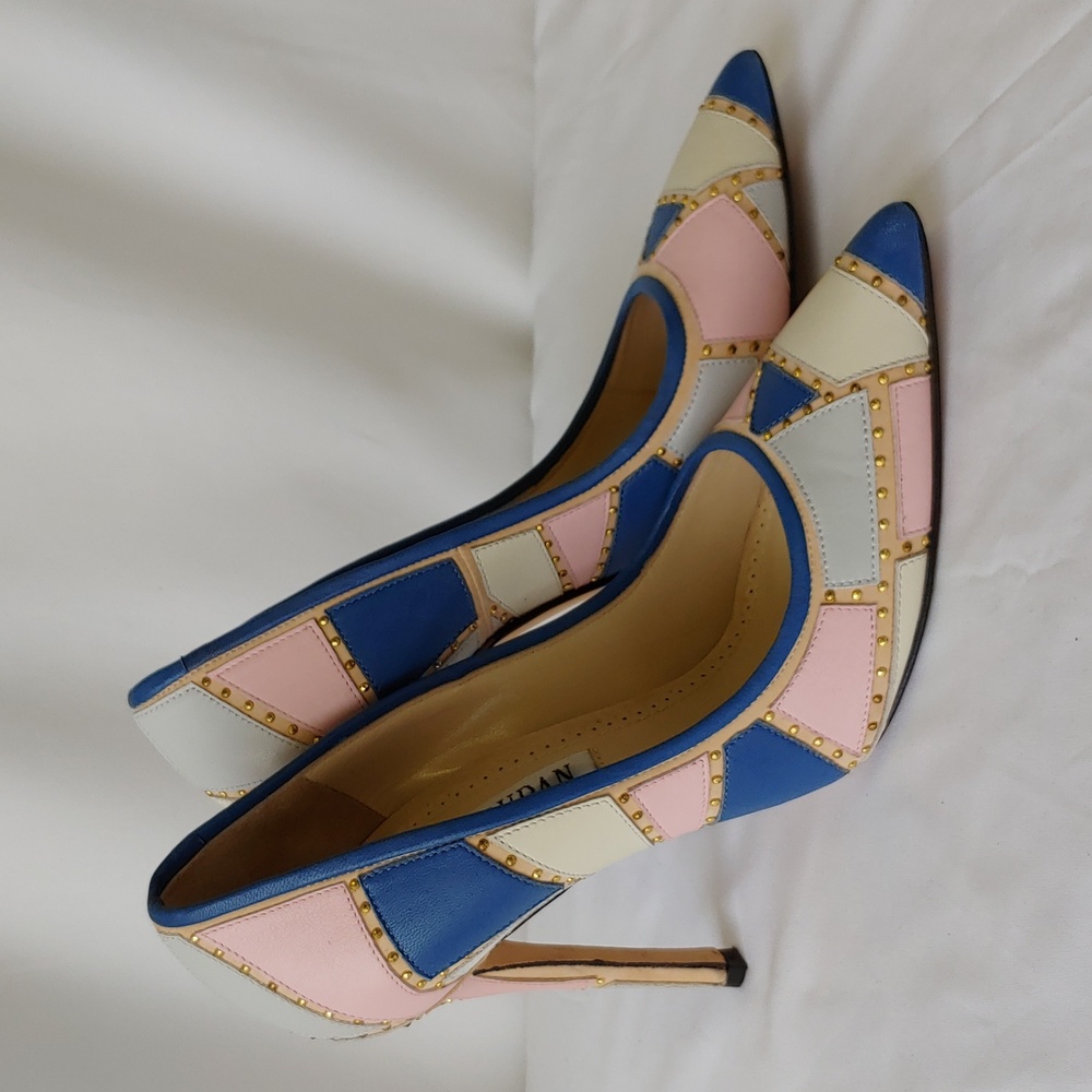 Tori Soudan Collection Multi Color High Heel Size… - image 7